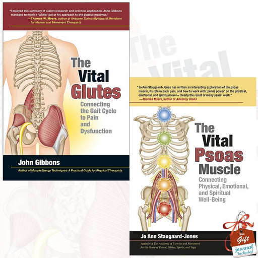 Vital Glutes and Vital Psoas Muscle 2 Books Bundle Collection With Gift Journal - The Book Bundle