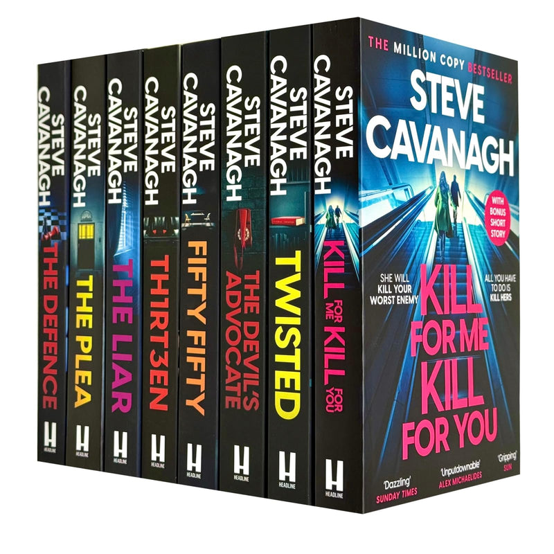 Steve Cavanagh Collection 8 Books Set (The Defence, The Plea, The Liar, Thirteen, Fifty Fifty, The Devil's Advocate, Twisted and Kill For Me Kill For You) - The Book Bundle