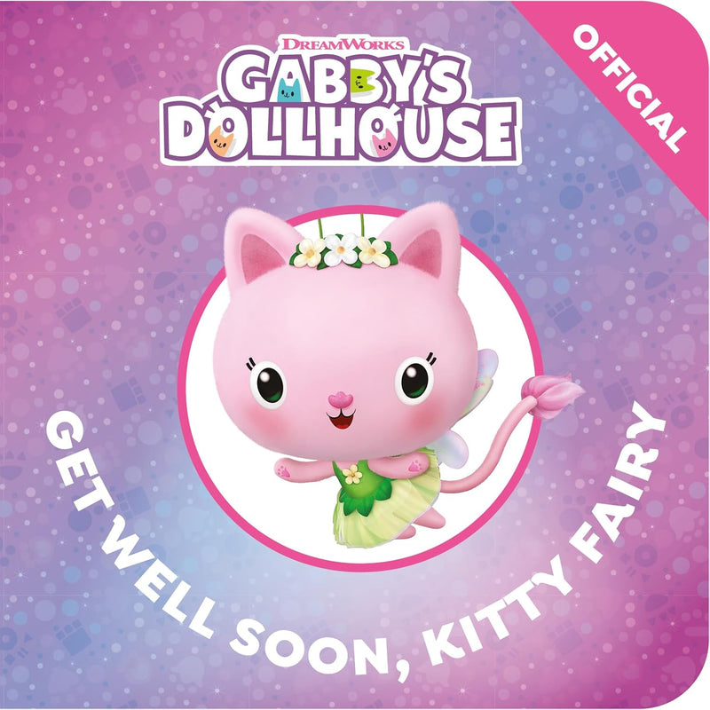 DreamWorks Gabby's Dollhouse Little Library set of four Scholastic books by Orchard Books, featuring colorful dollhouse-themed covers.