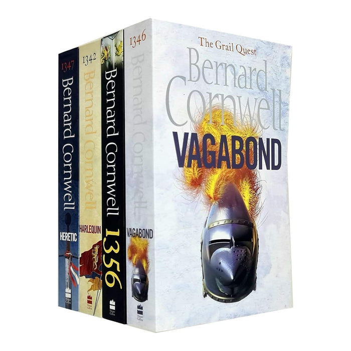 The Grail Quest Collection Bernard Cornwell 4 Books Set Pack (1356,Harlequin) - The Book Bundle