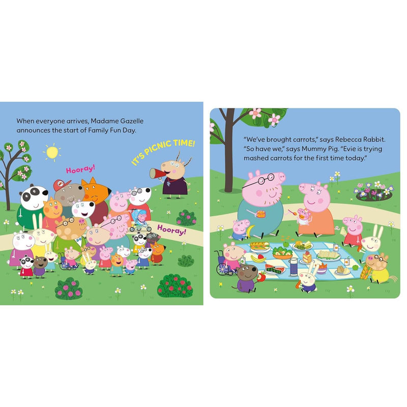 Peppa Pig: One Big Family Ladybird book for World Book Day 2026, featuring colorful illustrations of Peppa and her family.