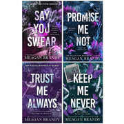 Set of four Boys of Avix Series paperback books by Meagan Brandy, featuring fictional stories with vibrant cover art.