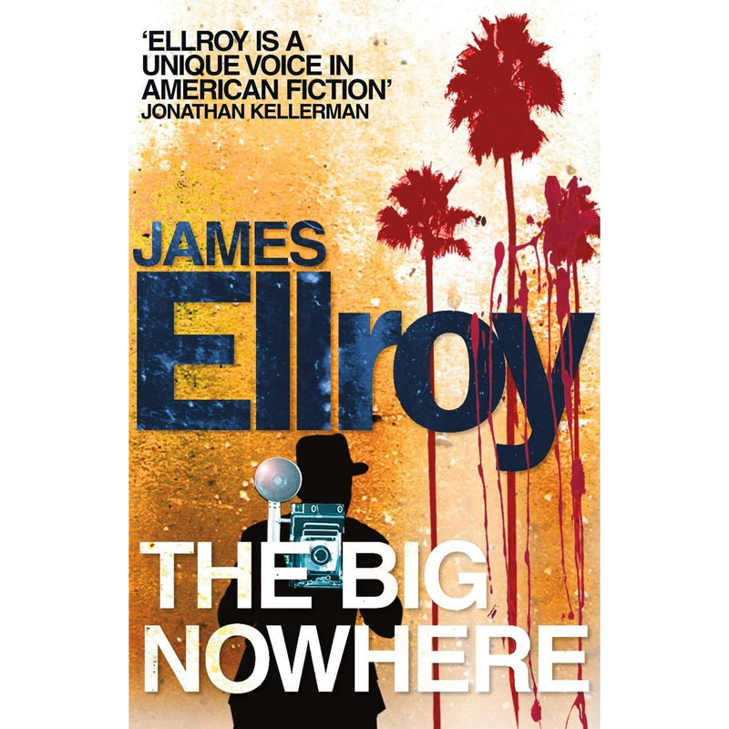 L.A. Quartet noir collection set by James Ellroy with four hardcover books featuring dark crime fiction covers.