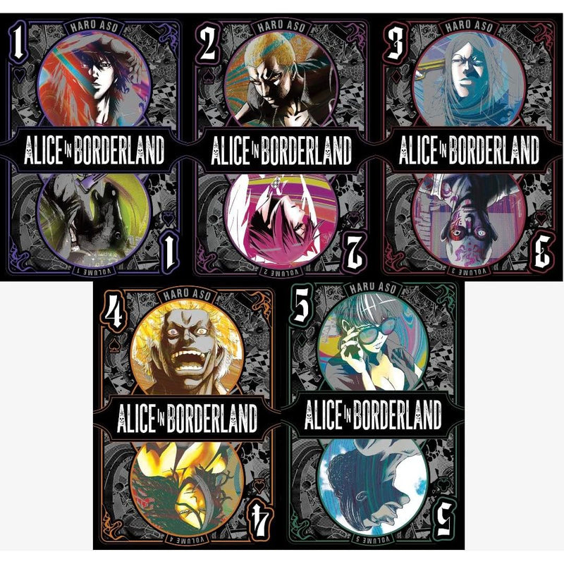 Alice in Borderland 5 Books Collection Set (Volumes 1-5) by Haro Aso - The Book Bundle