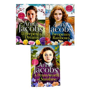 Anna Jacobs Michaels Family Series 3-book collection set including Pennyworth of Sunshine, Twopenny Rainbows, and Threepenny Dreams.