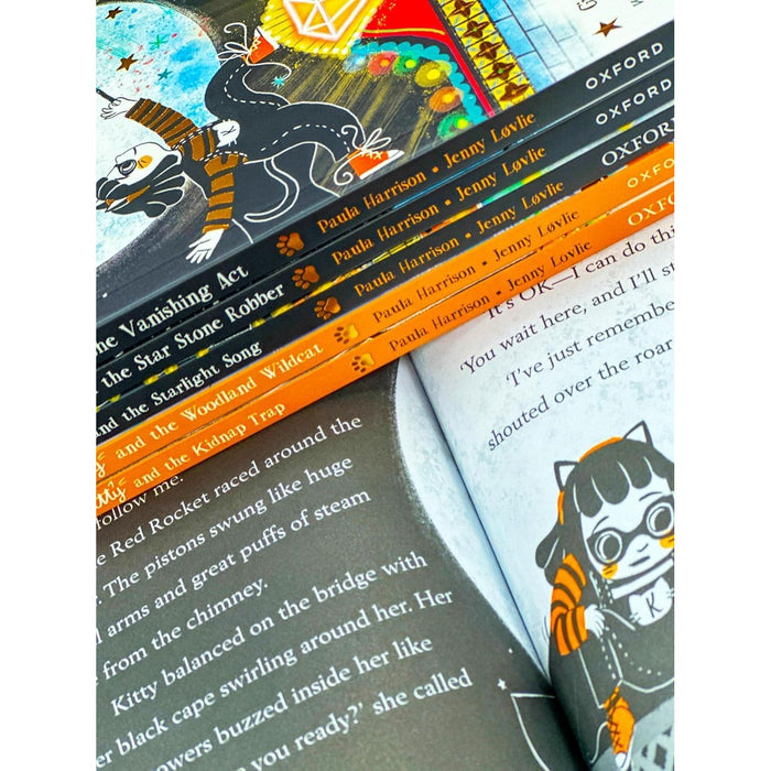 Paula Harrison Kitty Series 6 Books Set (Books 7-12) (Runaway Train, Vanishing Act, Star Stone Robber, Starlight Song, Woodland Wildcat, Kidnap Trap) - The Book Bundle