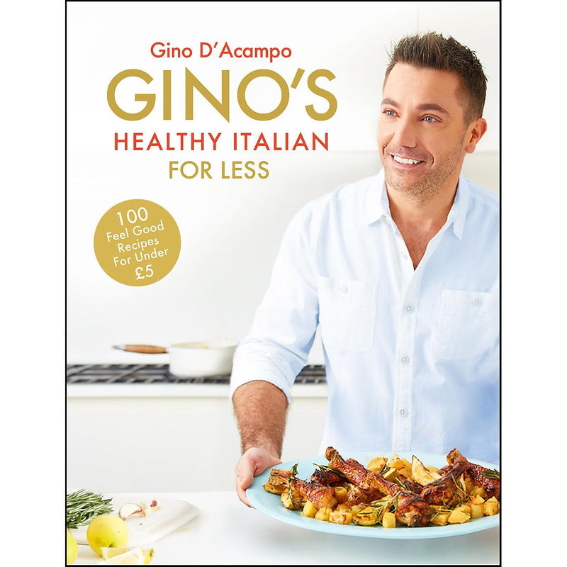 Gino D'Acampo 3 Books Collection Set Gino's Italy, Italian Family Adventure, Healthy Italian for Less - The Book Bundle