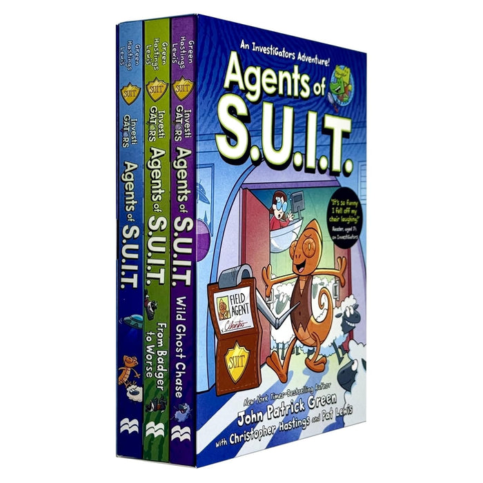 Investigators: Agents Of S.U.I.T. Series 3 Books Collection Box Set By John Patrick Green (Agents Of S.U.I.T., Wild Ghost Chase & From Badger To Worse)