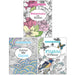 Elizabeth James Really Relaxing Colouring Book Collection 3 Books Set (Botanicals in Bloom, Colour Me Calm, Flights of Fancy) - The Book Bundle