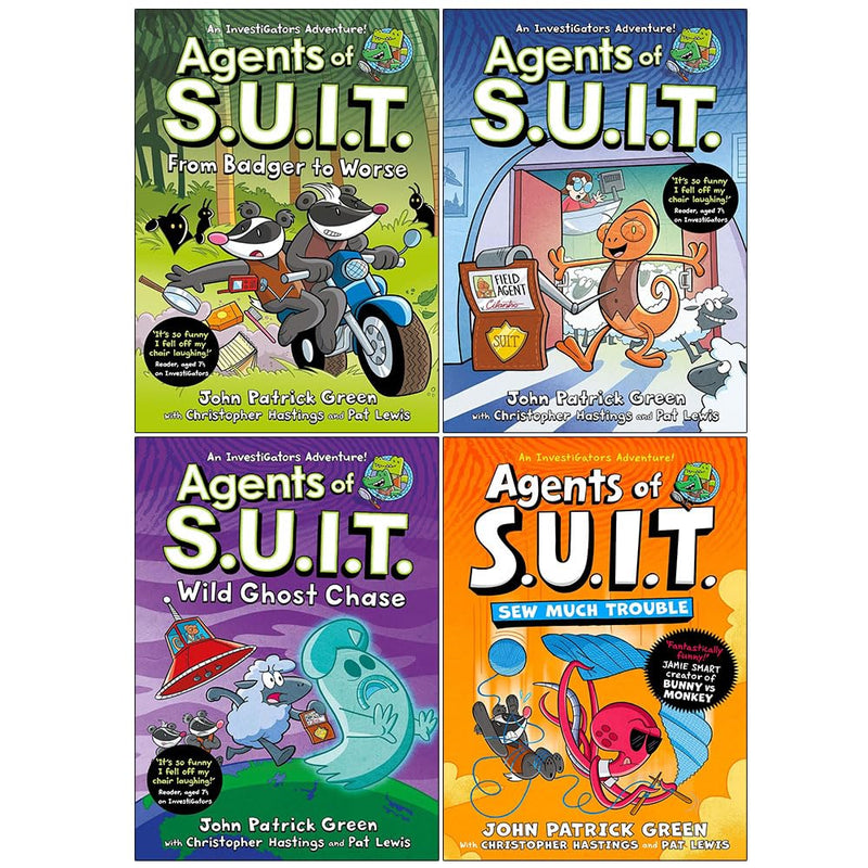 Investigators: Agents Of S.U.I.T. 4 Books Collection Set by John Patrick Green - Fiction