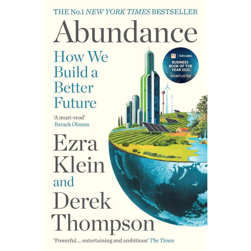 Abundance, Data Means Business, New Year, Same Sh-t, Better Shoes book collection set by Ezra Klein, Jason Foster, and Savannah Grey.
