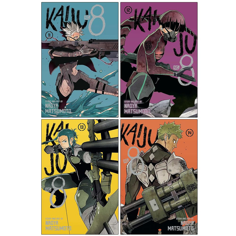 Kaiju No. 8 Volume 11-14 Collection 4 Books Set By Naoya Matsumoto - The Book Bundle