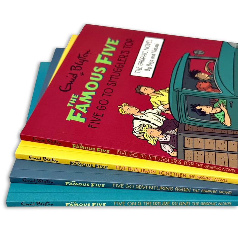 The Famous Five Graphic Novel 4 Books Collection Box Set By Enid Blyton