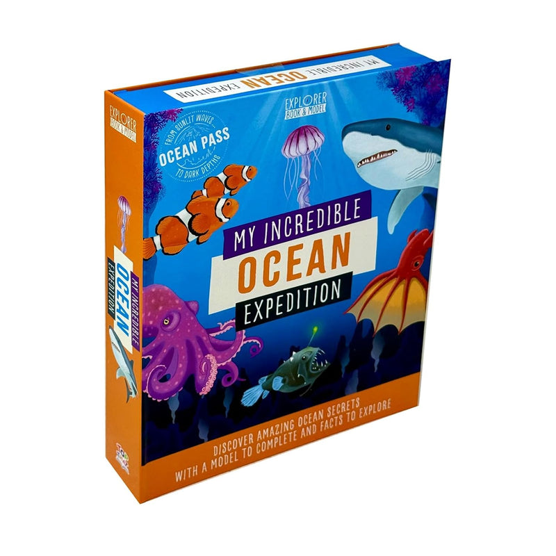 My Incredible Ocean Expedition STEM explorer 3D model and book kit by Anita Ganeri, featuring ocean-themed educational components.