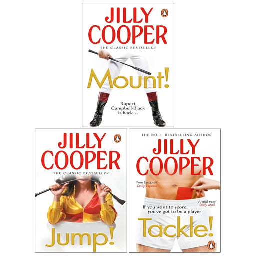 Rutshire Chronicles Series Book 9-11 By Jilly Cooper 3 Books Collection Set (Jump, Mount & Tackle) - The Book Bundle