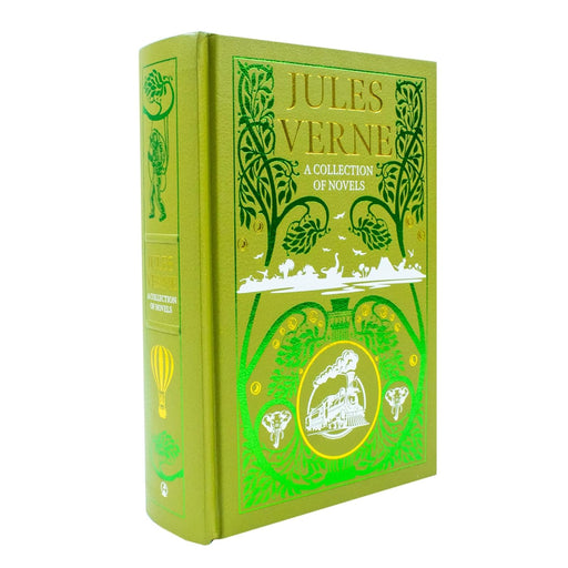 A Collection of Jules Verne Novels Deluxe Leather Bound Classic - The Book Bundle