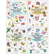 Kawaii How to Draw Really Series 4 Books Collection Set By Angela Nguyen (Cute Stuff, Cute Food, Cute Woodland Friends & Cute Fantasy Creatures) - The Book Bundle