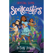 Spellcasters Series 4 Books collection set by Crystal Sung and Wendy Tan, paperback fantasy books for ages 9-12, Orchard Books.