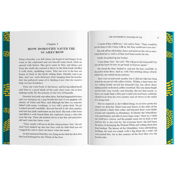 The Wonderful Wizard of Oz by L. Frank Baum: Wilco Classics Sprayed Edge Premium by L. Frank Baum - The Book Bundle