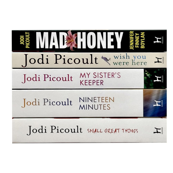 Jodi Picoult Collection 5 Books Set (Small Great Things, Nineteen Minutes, My Sister's Keeper, Wish You Were Here & Mad Honey) - The Book Bundle