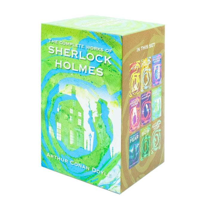 The Complete Work of Sherlock Holmes 9 Books Collection Set (A Study In Scarlet, The Sign Of Four, The Adventures of Sherlock Holmes, The Memoirs of Sherlock Holmes) - The Book Bundle