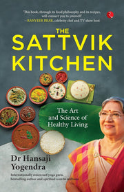 Three plant-based cookbooks by Ella Risbridger, Dr. Hansaji Yogendra, and Jackie Sobon in a mixed format set for Sattvik kitchen cooking.