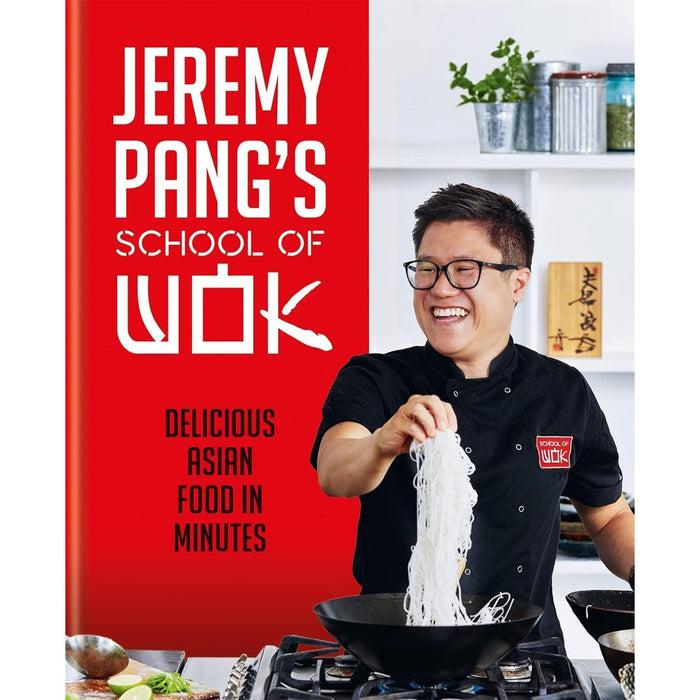 Jeremy Pang Collection 2 Books Set (School of Wok Asian Food in Minutes & Simple Family Feasts) - The Book Bundle