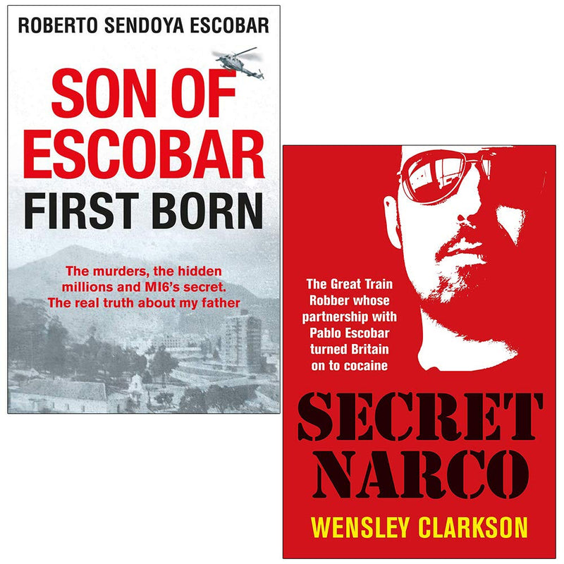 Son Of Escobar First Born, Secret Narco 2-Book Set By Roberto Sendoya Escobar & Wensley Clarkson - Non Fiction