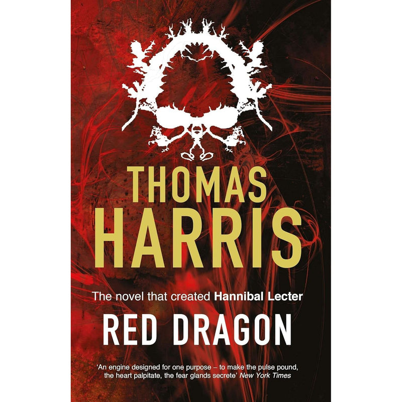 Thomas Harris book collection featuring Cari Mora and Hannibal Lecter series, including Red Dragon and Silence of the Lambs, by William Heinemann.