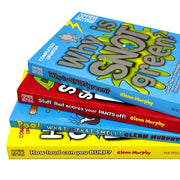 Glenn Murphy children's book collection set featuring "Why is Snot Green?", "Stuff That Scares Your Pants Off," and "How Loud Can You Burp?"
