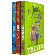 Set of three paperback Bromeliad Trilogy books by Terry Pratchett, featuring colorful covers from the Corgi Children's collection.
