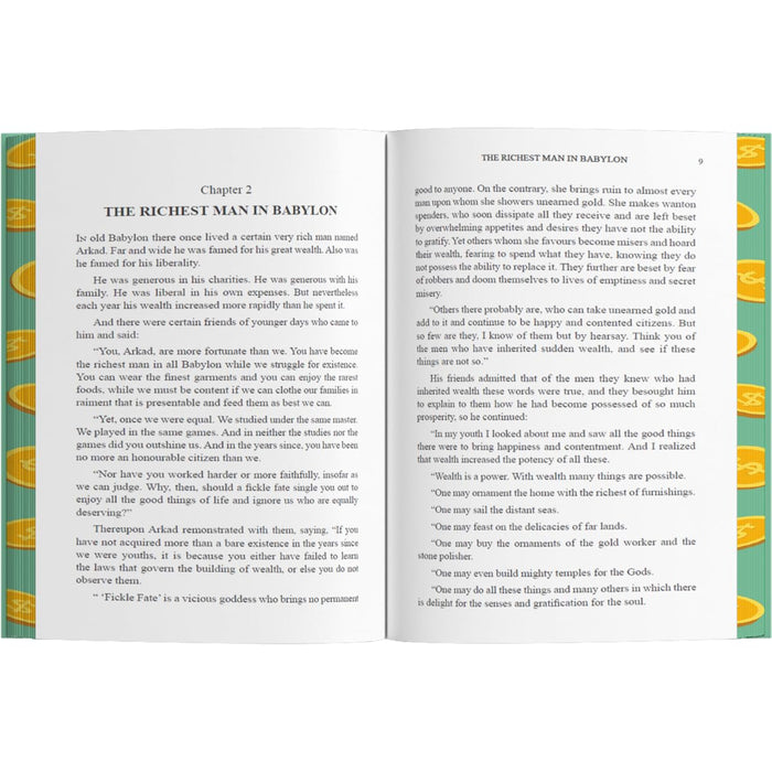 The Richest Man In Babylon by George S. Clason: Wilco Classics Sprayed Edge Premium - The Book Bundle