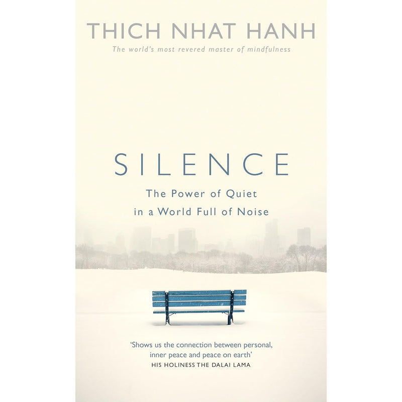 Set of two paperback books, "The Still Sound" and "Silence," by Thich Nhat Hanh & Eliot Sun, exploring the power of quiet and mindfulness.