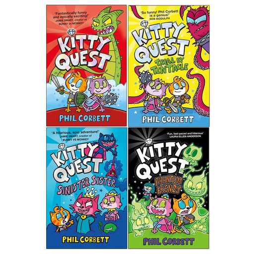 Kitty Quest Series by Phil Corbett 4 Books Collection Set - Fiction - The Book Bundle
