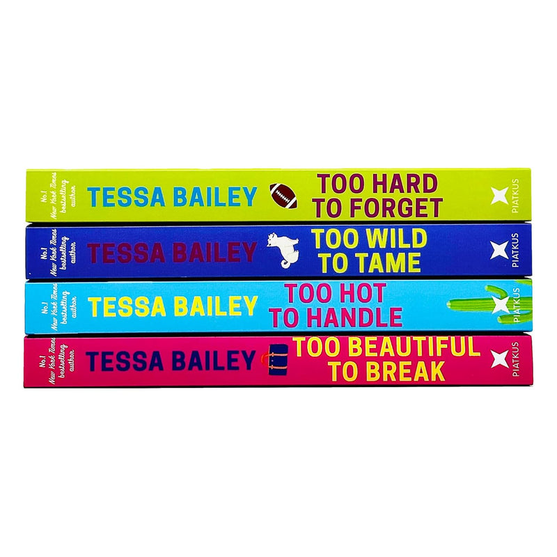 Romancing the Clarksons Series Books 1 - 4 Collection Set by Tessa Bailey (Too Hot to Handle, Too Wild to Tame) - The Book Bundle