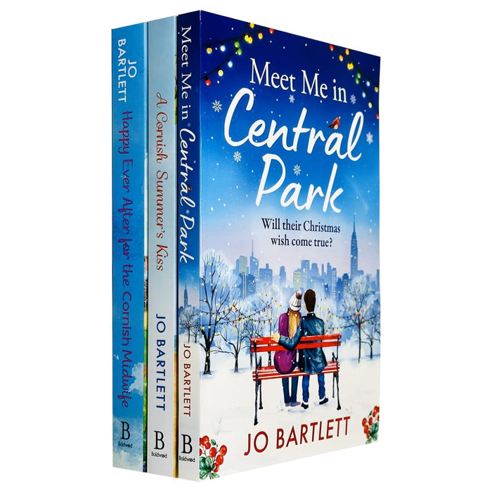 Jo Bartlett 3 Books set(Happy Ever After for the Cornish Midwife,Meet Me In Central Park,A Cornish Summer's Kiss) - The Book Bundle