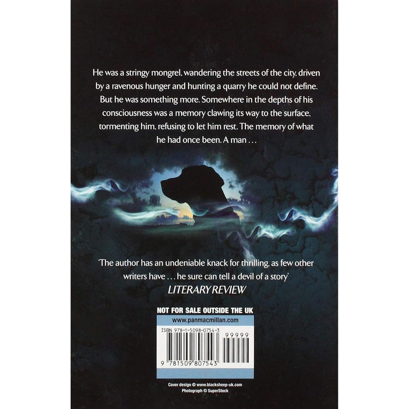 Paperback of "Fluke" by James Herbert, a fiction novel published by Pan Macmillan, featuring a dark cover with mysterious imagery.