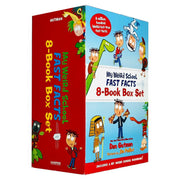 My Weird School Fast Facts 8 Book Box Set (Geography, Sports, Space Humans and Farts, Explorers Presidents and Toilets, Dogs Cats and Dung Beetles, Dinosaurs Dodos and Woolly Mammoths & More) - The Book Bundle