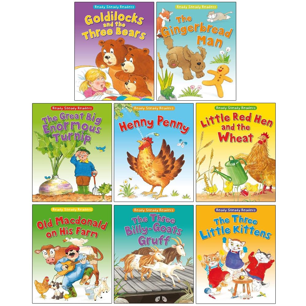 Ready Steady Readers Collection 8 Books Set By Lesley Smith (Goldilock ...
