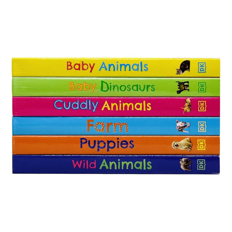 DK My Animal World 6 Books Collection Box Set (Baby Animals, Baby Dinosaurs, Cuddly Animals, Farm, Puppies & Wild Animals) - The Book Bundle