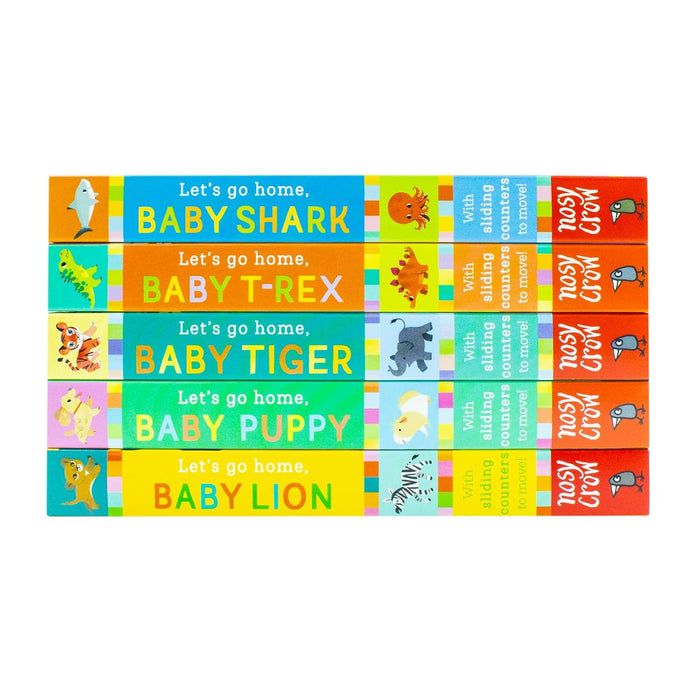Let’s Go Home Series 5 Books Collection Set (Baby Shark, Baby T-Rex, Baby Tiger, Baby Puppy, Baby Lion) - The Book Bundle