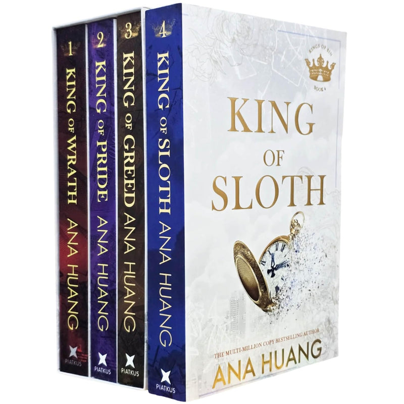 Kings of Sin Series By Ana Huang 4 Book Collection Set (King of Wrath, King of Sloth & 2 More) - The Book Bundle
