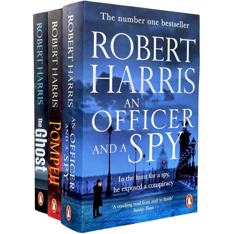 Robert Harris 3 Books Collection Set (The Ghost, Pompeii & An Officer and a Spy)