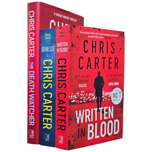 Robert Hunter Series Book 11-13 Collection 3 Books Set (Written in Blood, Genesis and The Death Watcher [Hardback]) - The Book Bundle