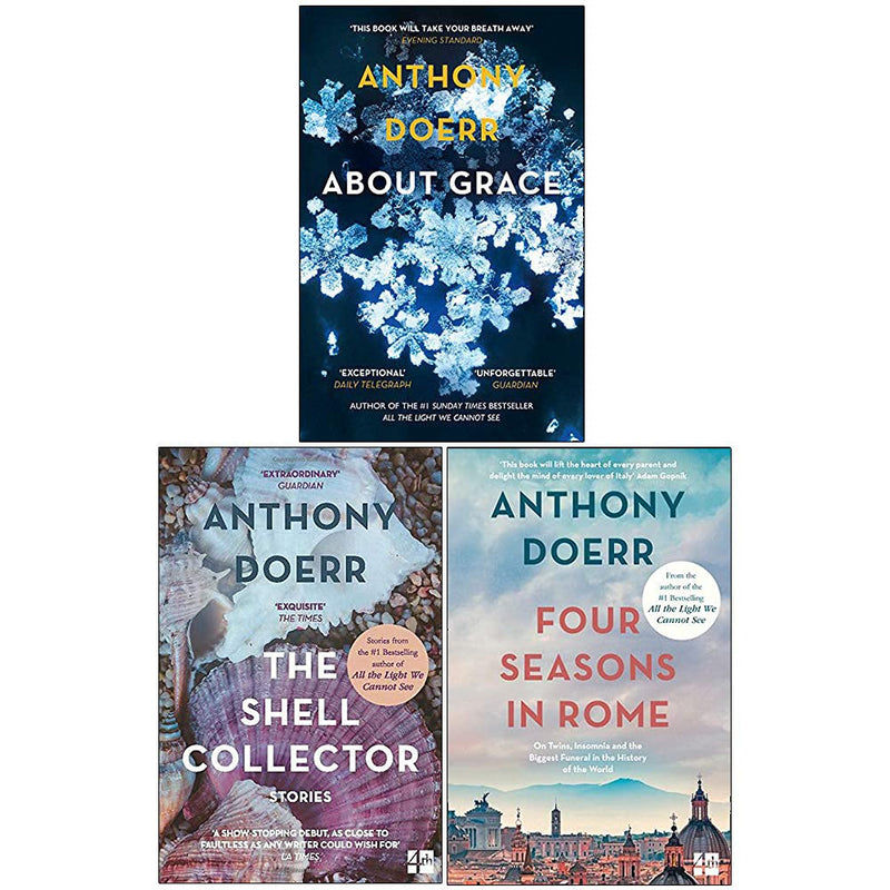 Anthony Doerr Collection 3 Books Set (About Grace, The Shell Collector, Four Seasons In Rome) - The Book Bundle