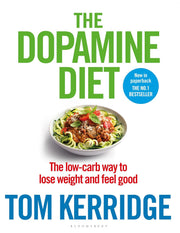 Paperback copy of "The Dopamine Diet" by Dr. Anna Cabeca, non-fiction book published by Bloomsbury Absolute, featuring a colorful cover.
