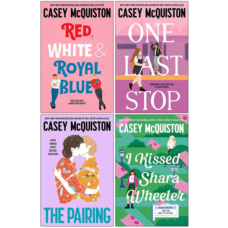 Red White & Royal Blue & One Last Stop 4 Books Collection Set by Casey McQuiston - Fiction - Paperback
