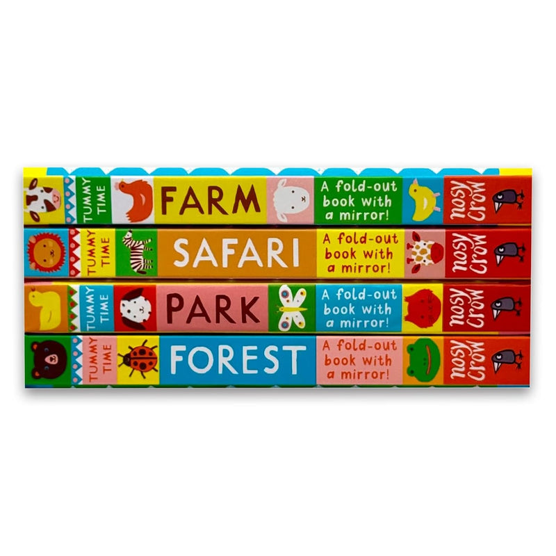 Tummy Time Collection 4 Books Set By Louise Lockhart (Farm, Safari, Park & Forest)