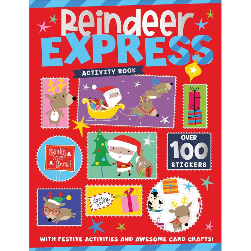 Christmas Books for Children Collection Activity 6 Books Set With Awesome Card Craft & Over 100 Stickers - The Book Bundle