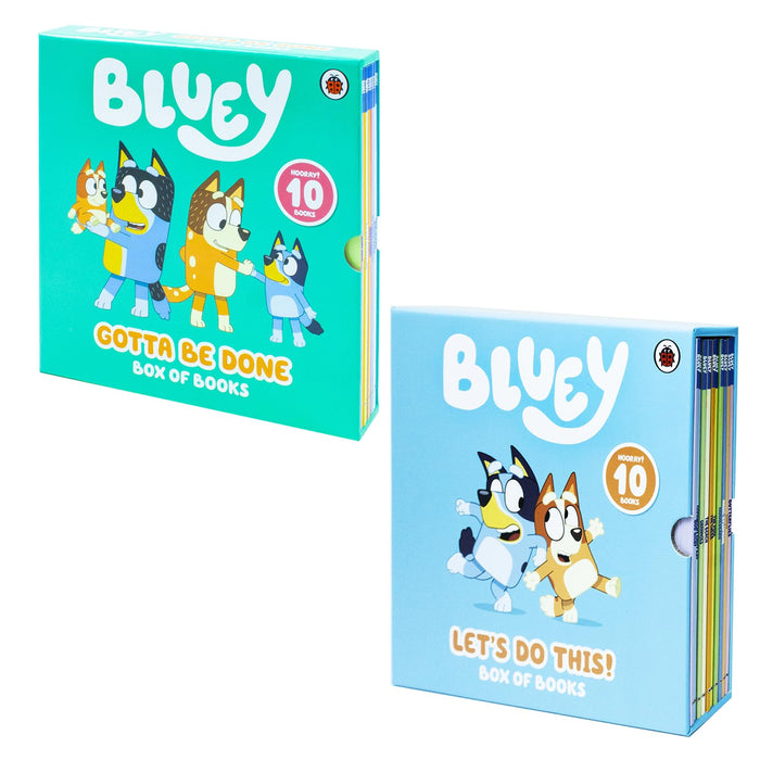 Bluey lets Do This! & Bluey Gotta Be Done! 20 Book Collection Box Set by Bluey - The Book Bundle